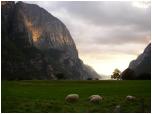 (36/122): Lysebotn  - wieczorem zabiwakowalimy nad fjordem.<br>2005-08-14